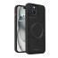 Vaku ® Apple iPhone 15 Maxtron Leather Stitched Magnetic Magsafe Non-Slip Grip Shockproof Back Cover