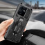 Vaku ® Vivo Y22 Vanguard Military Grade Armor Case with Metal Belt Clip Kickstand Back Cover