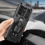 Vaku ® Samsung Galaxy S24 Ultra Vanguard Military Grade Armor Case with Metal Belt Clip Kickstand Back Cover