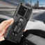 Vaku ® Vivo V25 5G Vanguard Military Grade Armor Case with Metal Belt Clip Kickstand Back Cover
