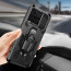 Vaku ® Vivo Y33T Vanguard Military Grade Armor Case with Metal Belt Clip Kickstand Back Cover