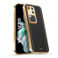 Vaku ® Vivo V30 5G Luxemberg Leather Pattern Gold Electroplated Soft TPU Back Cover