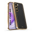 Vaku ® Vivo Y100 4G Luxemberg Leather Pattern Gold Electroplated Soft TPU Back Cover