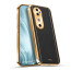 Vaku ® Vivo V40 5G Luxemberg Leather Pattern Gold Electroplated Soft TPU Back Cover