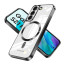 Vaku ® Samsung Galaxy S21 FE Luxury Electroplated Magnetic Magsafe Camera Protection TPU Back Cover Case