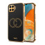 Vaku ® Oppo F17 Skylar Leather Pattern Gold Electroplated Soft TPU Back Cover