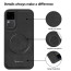 Vaku ® Vivo V30 5G Maxtron Leather Stitched Magnetic Magsafe Non-Slip Grip Shockproof Back Cover