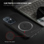 Vaku ® Vivo Y75 5G Astrid Luxury PU Leather Electroplated Magnetic Magsafe Shockproof Bumper Protective Back Cover