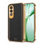 Vaku ® OnePlus Nord CE4 Luxemberg Leather Pattern Gold Electroplated Soft TPU Back Cover