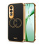 Vaku ® OnePlus Nord CE4 Skylar Leather Pattern Gold Electroplated Soft TPU Back Cover