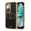 Vaku ® Vivo V30 5G Skylar Leather Pattern Gold Electroplated Soft TPU Back Cover