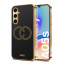 Vaku ® Samsung Galaxy A05s Skylar Leather Pattern Gold Electroplated Soft TPU Back Cover