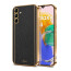 Vaku ® Samsung Galaxy M14 5G Luxemberg Leather Pattern Gold Electroplated Soft TPU Back Cover