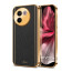 Vaku ® Vivo V30e 5G Luxemberg Leather Pattern Gold Electroplated Soft TPU Back Cover