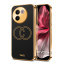 Vaku ® Vivo V30e 5G Skylar Leather Pattern Gold Electroplated Soft TPU Back Cover