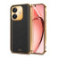 Vaku ® Oppo A3X 5G Luxemberg Leather Pattern Gold Electroplated Soft TPU Back Cover