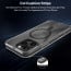 eller santé ® Apple iPhone 16 Pro Max Vortex Magpro Gel Cushion Slim Fit Shockproof Certified Mag-Safe Crystal Clear Camera Metal Ring Back Cover