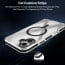 Vaku Luxos ® Apple iPhone 16 Plus Vortex Magpro Gel Cushion Slim Fit Shockproof Certified Mag-Safe Crystal Clear Camera Metal Ring Back Cover