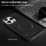 Vaku ® Apple iPhone 15 Pro Maxtron Leather Stitched Magnetic Magsafe Non-Slip Grip Shockproof Back Cover