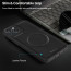 Vaku ® Apple iPhone 15 Maxtron Leather Stitched Magnetic Magsafe Non-Slip Grip Shockproof Back Cover