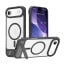 Vaku Luxos ® Apple iPhone 17 Air Zennix Magpro Scratch Resistant Camera Screen Protector Case with Stand Holder Shockproof Protective Back cover