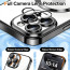 Vaku ® Apple iPhone 15 Pro Luxury Electroplated Magnetic Magsafe Camera Protection TPU Back Cover Case