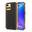Vaku ® Vivo Y33T Luxemberg Series Leather Stitched Gold Electroplated Soft TPU Back Cover