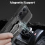 Vaku ® Vivo V25e Vanguard Military Grade Armor Case with Metal Belt Clip Kickstand Back Cover