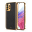Vaku ® Samsung Galaxy A53 5G Luxemberg Series Leather Stitched Gold Electroplated Soft TPU Back Cover