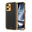 Vaku ® OnePlus Nord CE 2 Lite 5G Luxemberg Series Leather Stitched Gold Electroplated Soft TPU Back Cover