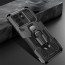 Vaku ® Samsung Galaxy S24 Ultra Vanguard Military Grade Armor Case with Metal Belt Clip Kickstand Back Cover