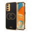 Vaku ® Samsung Galaxy M52 5G Skylar Leather Pattern Gold Electroplated Soft TPU Back Cover