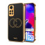 Vaku ® Xiaomi Redmi Note 11 Pro Plus 5G Skylar Leather Pattern Gold Electroplated Soft TPU Back Cover
