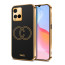 Vaku ® Vivo Y21T Skylar Leather Pattern Gold Electroplated Soft TPU Back Cover