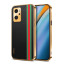 Vaku ® Oppo K10 4G Felix Line Leather Stitched Gold Electroplated Soft TPU Back Cover Case