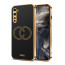 Vaku ® Oneplus Nord Skylar Leather Pattern Gold Electroplated Soft TPU Back Cover