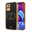 Vaku ® Vivo Y73 Skylar Leather Pattern Gold Electroplated Soft TPU Back Cover
