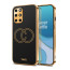 Vaku ® OnePlus 8T Skylar Leather Pattern Gold Electroplated Soft TPU Back Cover