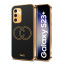 Vaku ® Samsung Galaxy S23 Plus Skylar Leather Pattern Gold Electroplated Soft TPU Back Cover