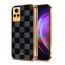 Vaku ® Vivo V21 5G Cheron Leather Electroplated Soft TPU Back Cover
