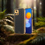 Vaku ® Vivo Y72 5G Luxemberg Series Leather Stitched Gold Electroplated Soft TPU Back Cover