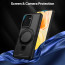 Vaku ® Vivo V25 5G Astor Military Grade Armor Protective Case with Ring Bracket Kickstand Back cover