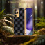 Vaku ® Samsung Galaxy Note 20 Ultra Cheron Series Leather Stitched Gold Electroplated Soft TPU Back Cover