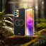 Vaku ® Samsung Galaxy A73 5G Skylar Leather Pattern Gold Electroplated Soft TPU Back Cover