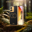 Vaku ® Vivo V25 5G Skylar Leather Pattern Gold Electroplated Soft TPU Back Cover