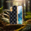 Vaku ® Samsung Galaxy S20 Plus Cheron Series Leather Stitched Gold Electroplated Soft TPU Back Cover