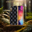 Vaku ® Samsung Galaxy A50 Cheron Series Leather Stitched Gold Electroplated Soft TPU Back Cover