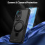 Vaku ® Oppo A17 Astor Military Grade Armor Protective Case with Ring Bracket Kickstand Back cover