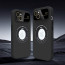 Vaku ® Apple iPhone 15 Plus Polarized Magnetic Magpro Camera Lens Protector Logo Hole Back Cover