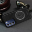 Vaku ® Vivo Y100 4G Astrid Luxury PU Leather Electroplated Magnetic Magsafe Shockproof Bumper Protective Back Cover
